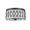 Z-Lite Harden Flush mount, 4-Light, 16.25 In.W x 8.25 In.H, Matte Black/White 1948F16-MB - alternate 8